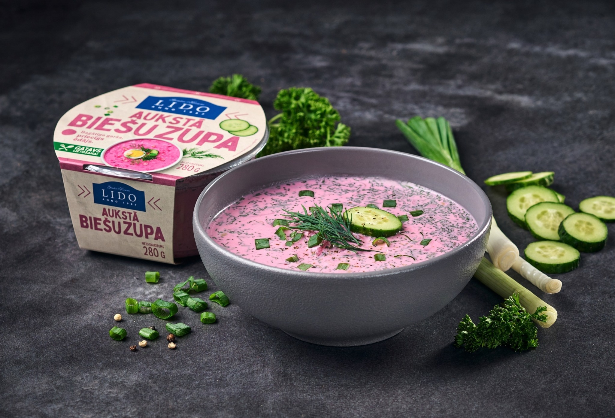 Cold beetroot soup
