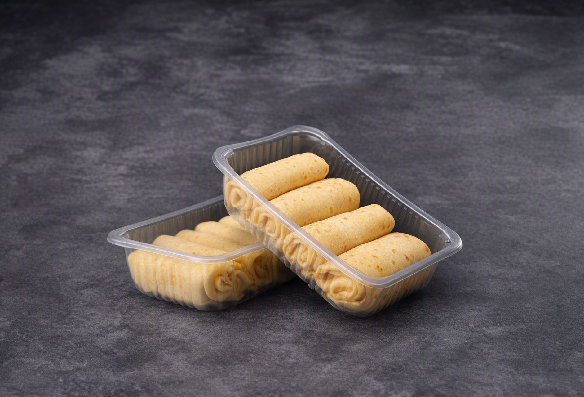 Pancakes with chicken filling