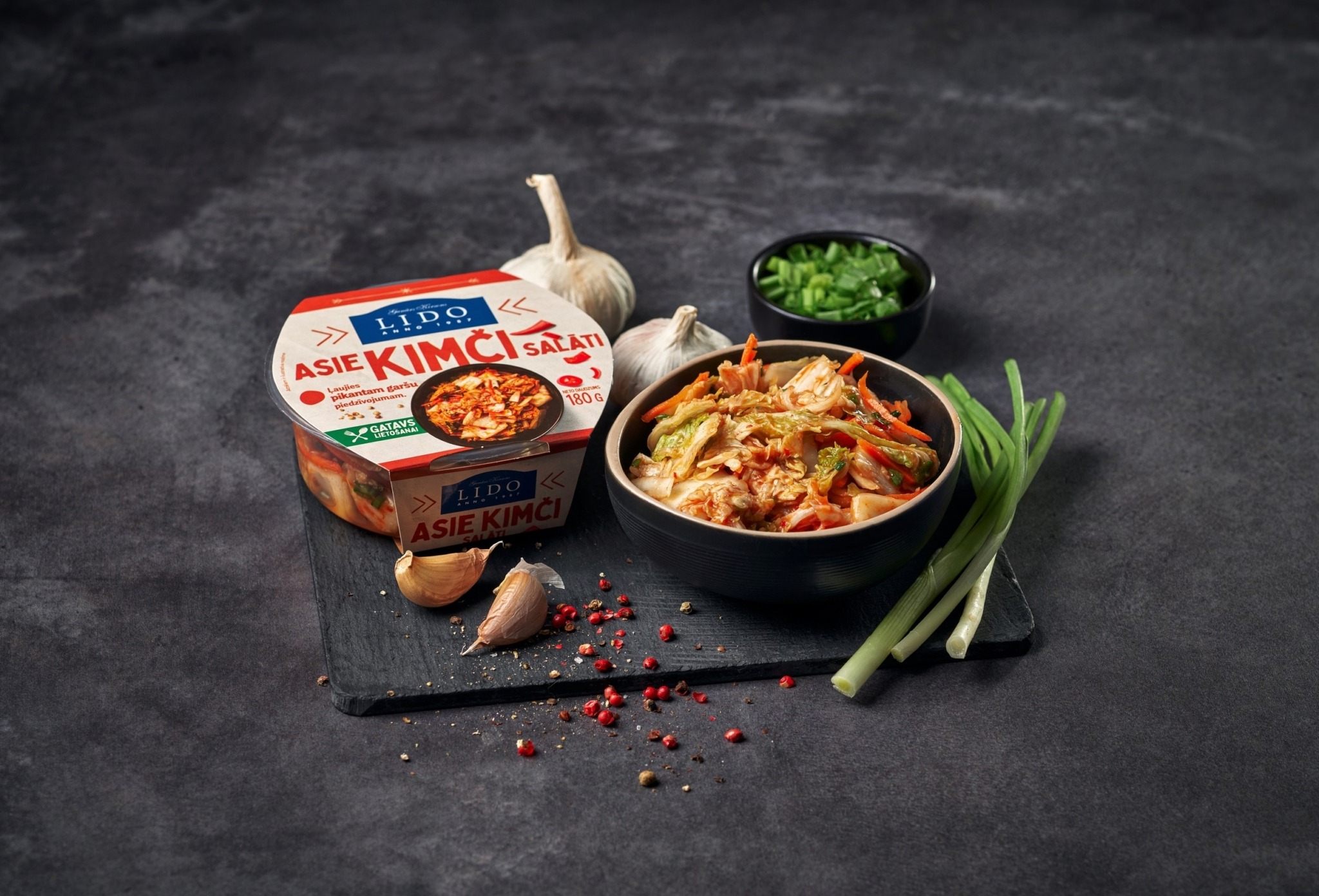 Spicy kimchi salad