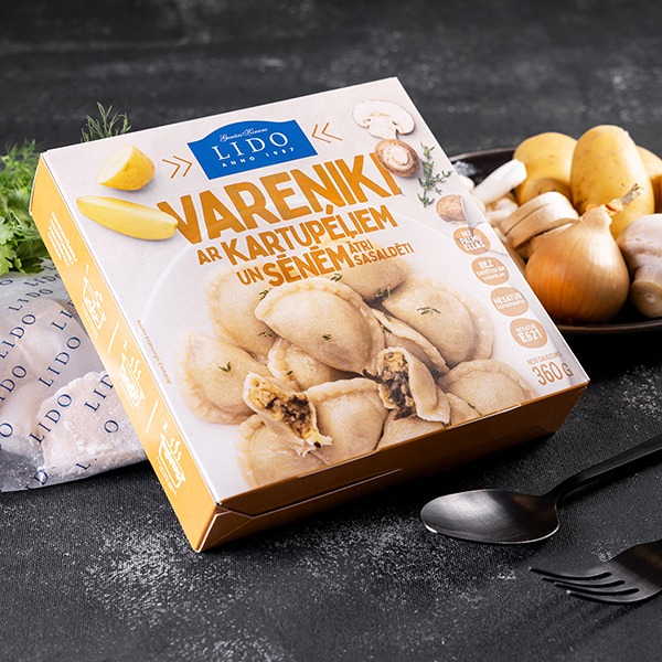 Dumpings potato and mushrooms