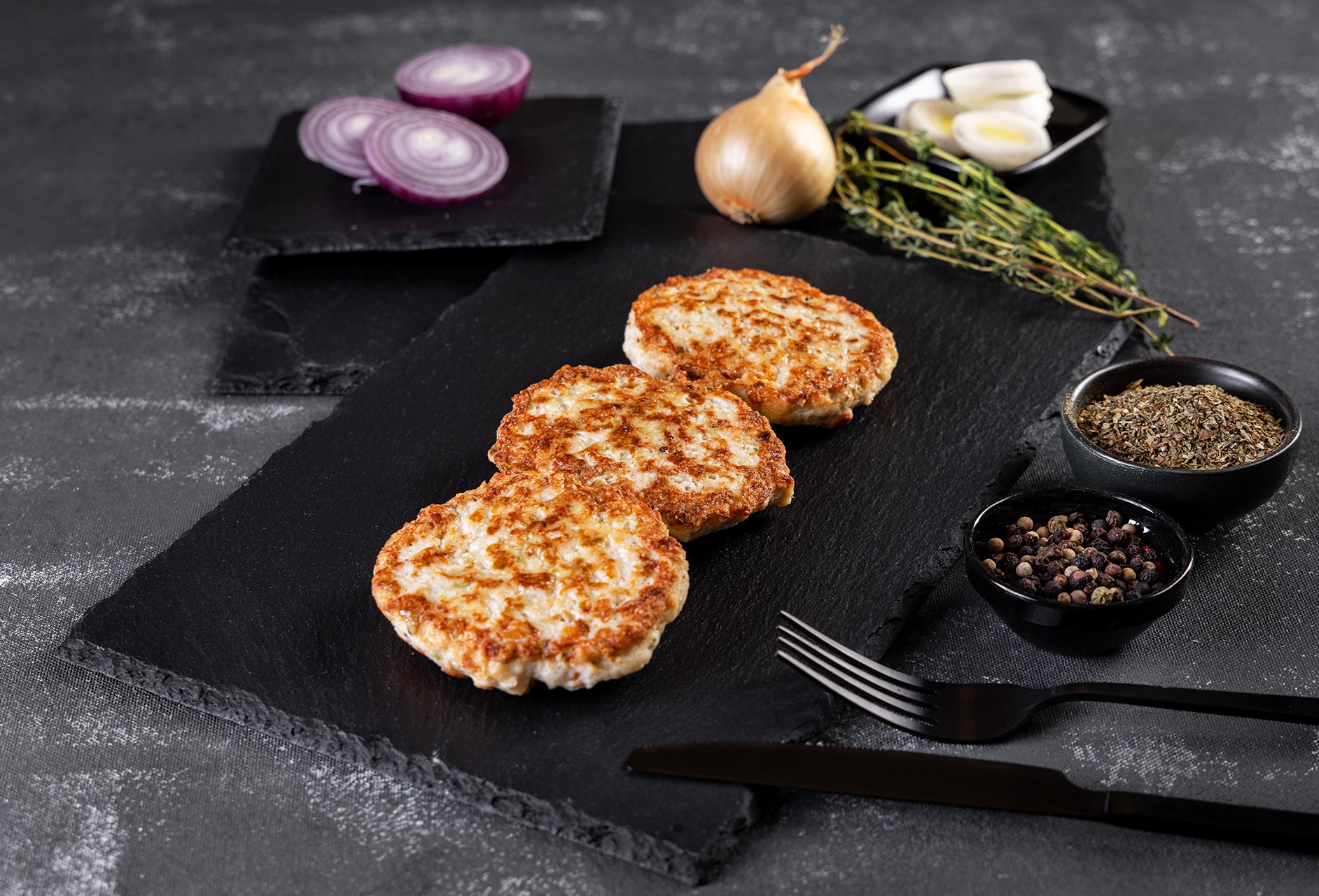 Chicken fillet patties