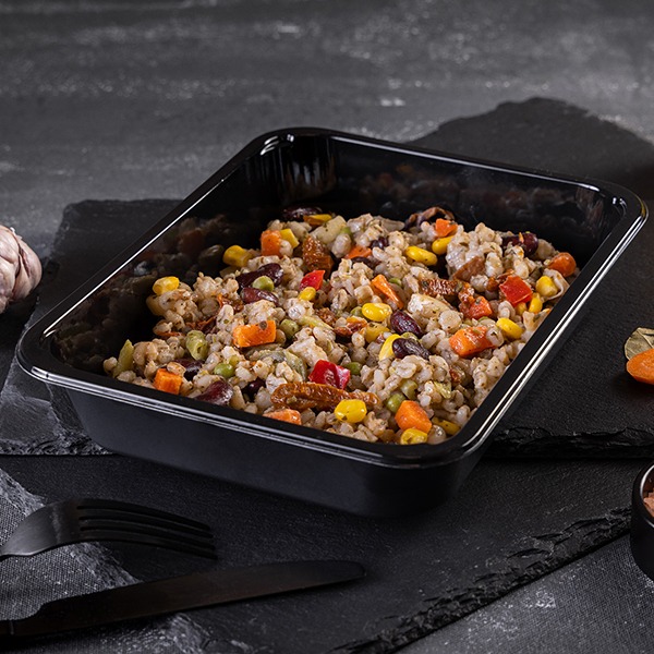 Grubotto with vegetables